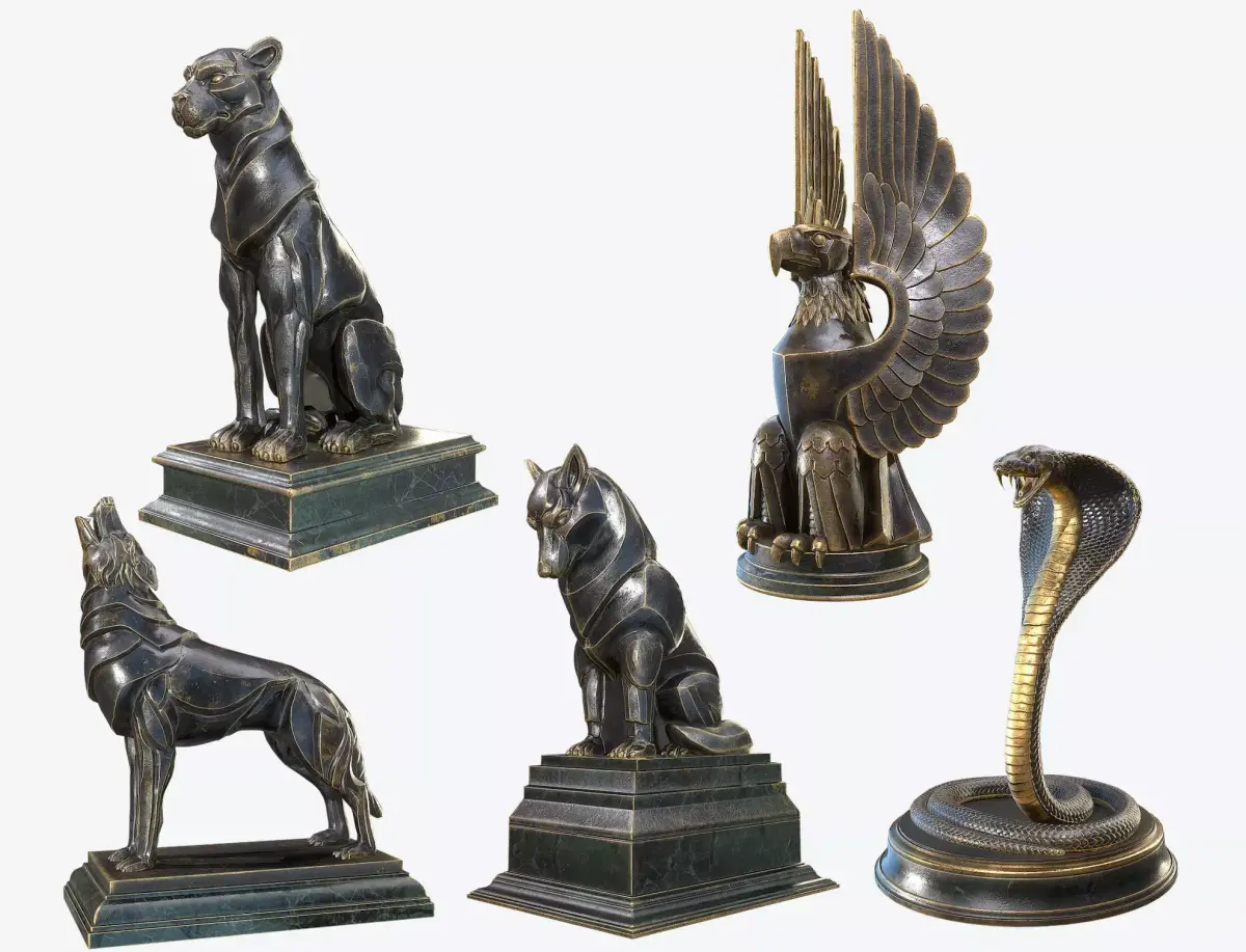 Animal Sculpture 3D Model Pack purchase