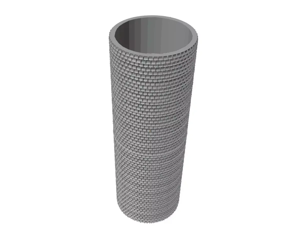 Bricks pattern 3d roller - resin 3D print model