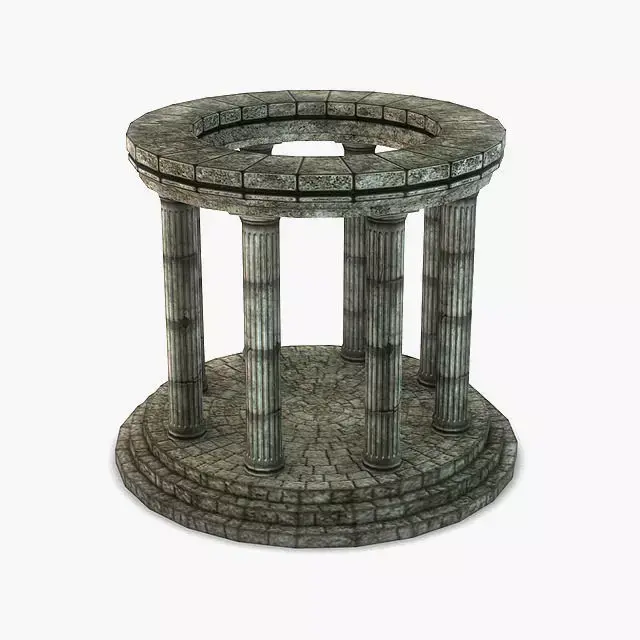 Stone Oracle Temple 3D model
