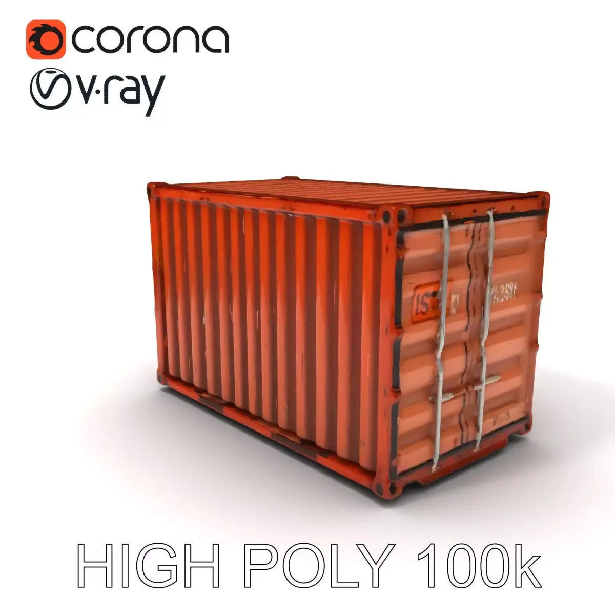 Realistic Shipping Container Model Pack for D Environments Low-poly 3D model