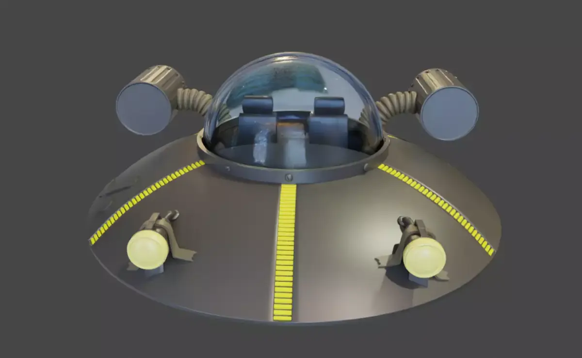 Ricks Flying Saucer Toy Free 3D print model