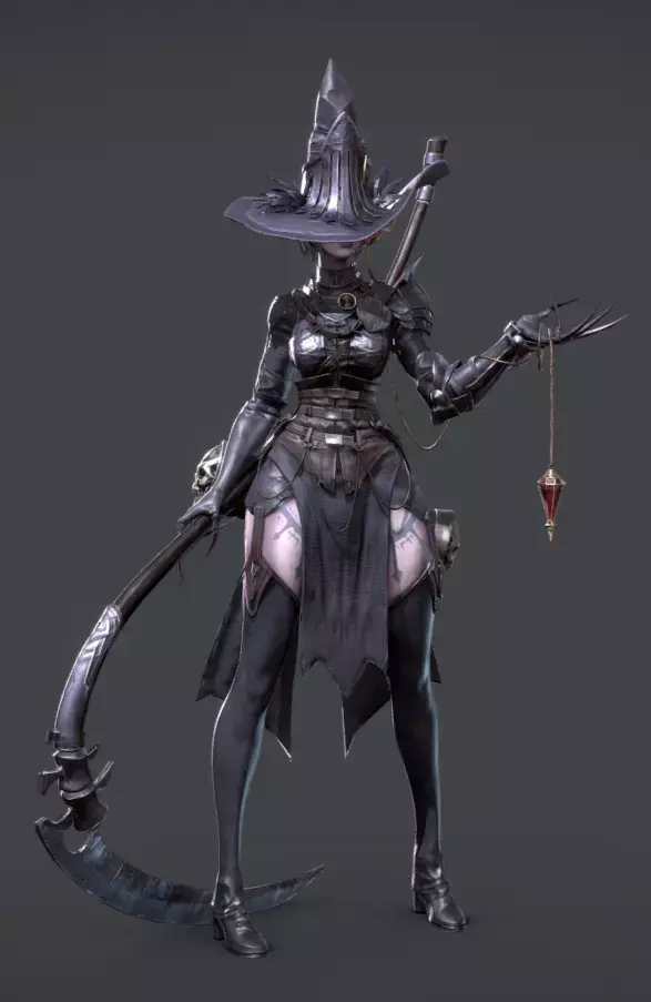 The Huntress  Game Ready Character Low-poly 3D model