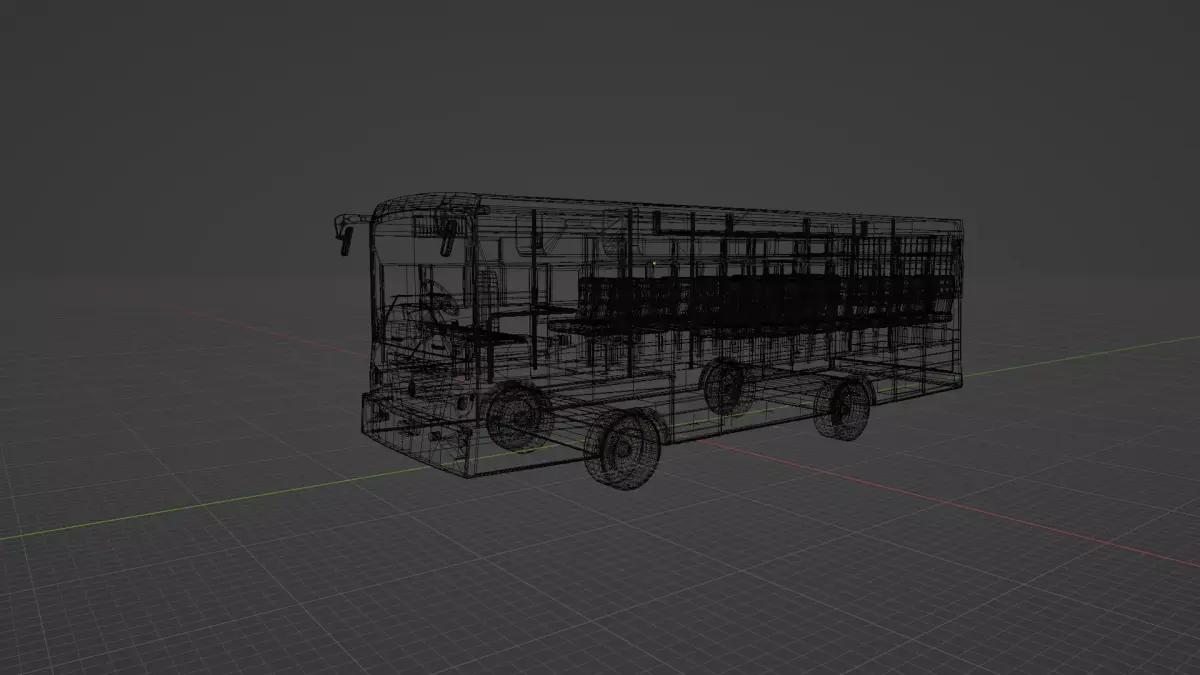 The bus 3D model purchase