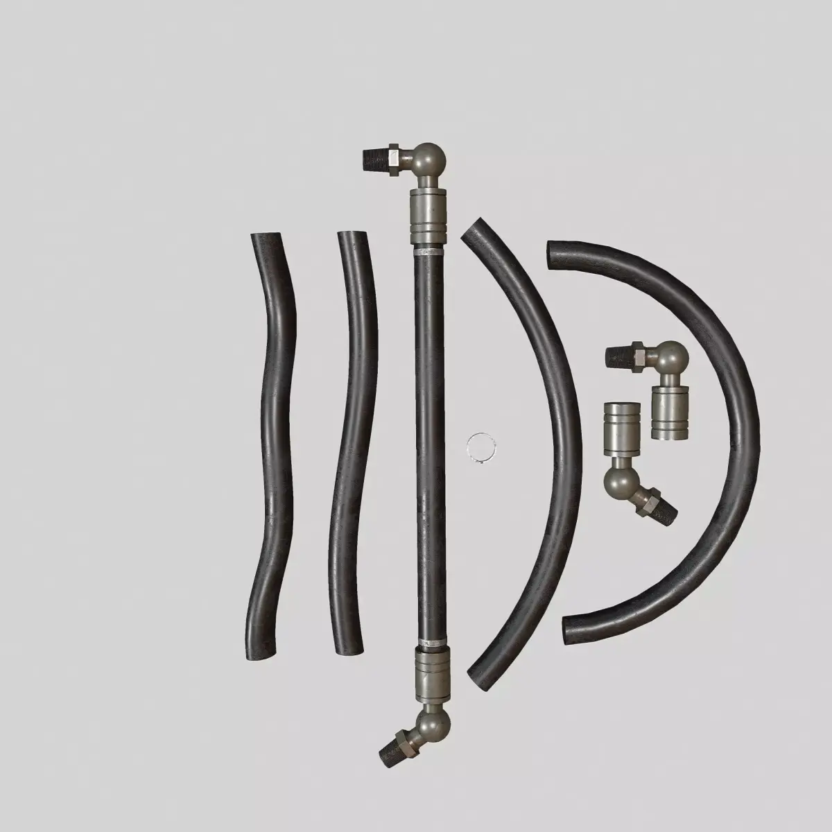 Hydraulic pipeline rubber 3D model