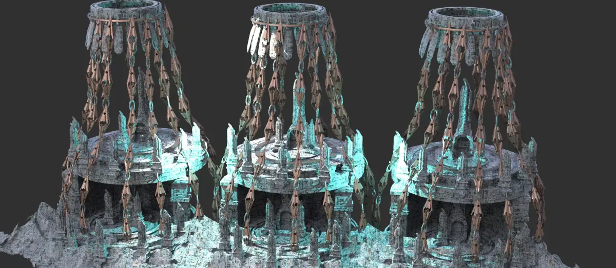 Mount Olympus garden dome 1 3D model