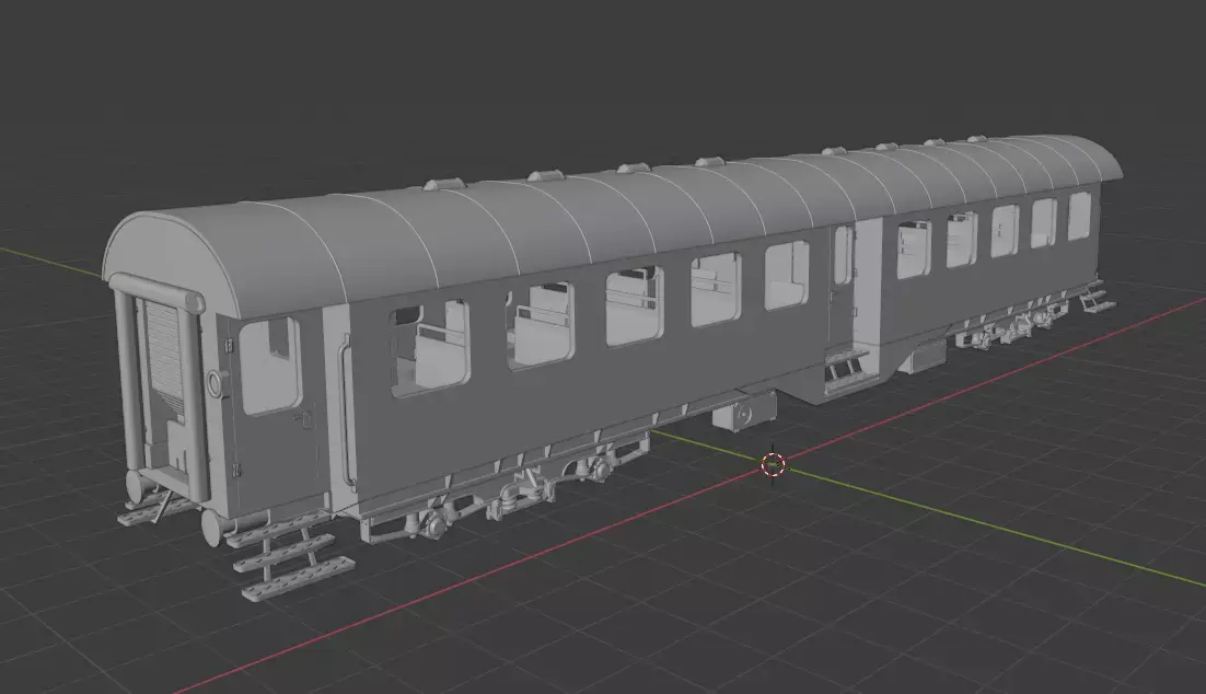 H0 1-87 scale Umbauwagen B4yg 2nd class 3D print model
