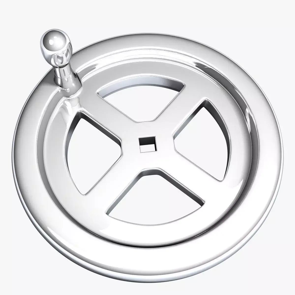 Crank Wheel High poly 3D model