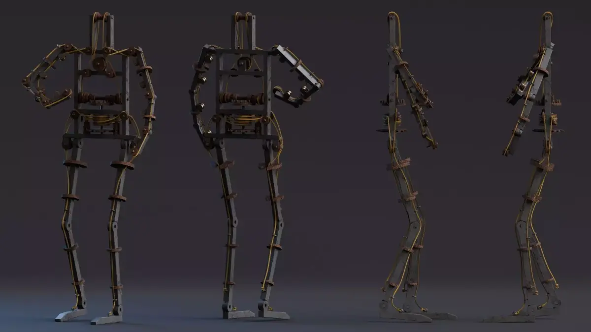 Da Vinci Inventions - Leonardo Robot Low-poly 3D model