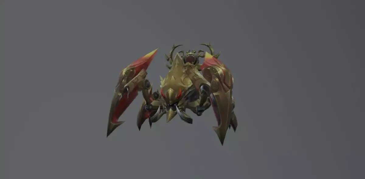 Golden Knight Spider Low-poly 3D model