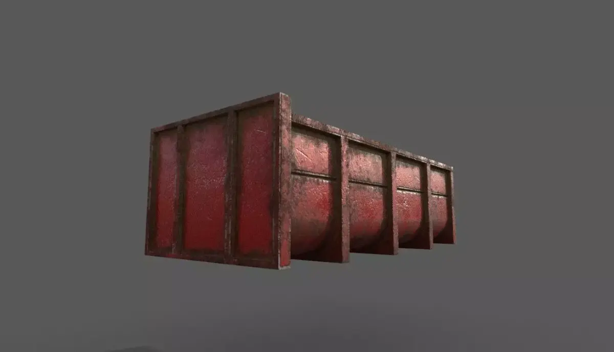 truck wagon Low-poly 3D model