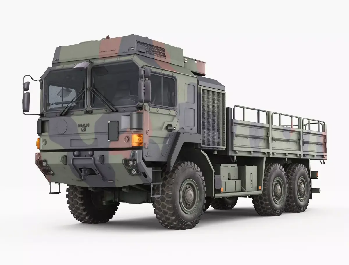 European military truck MAN HX61 3D model