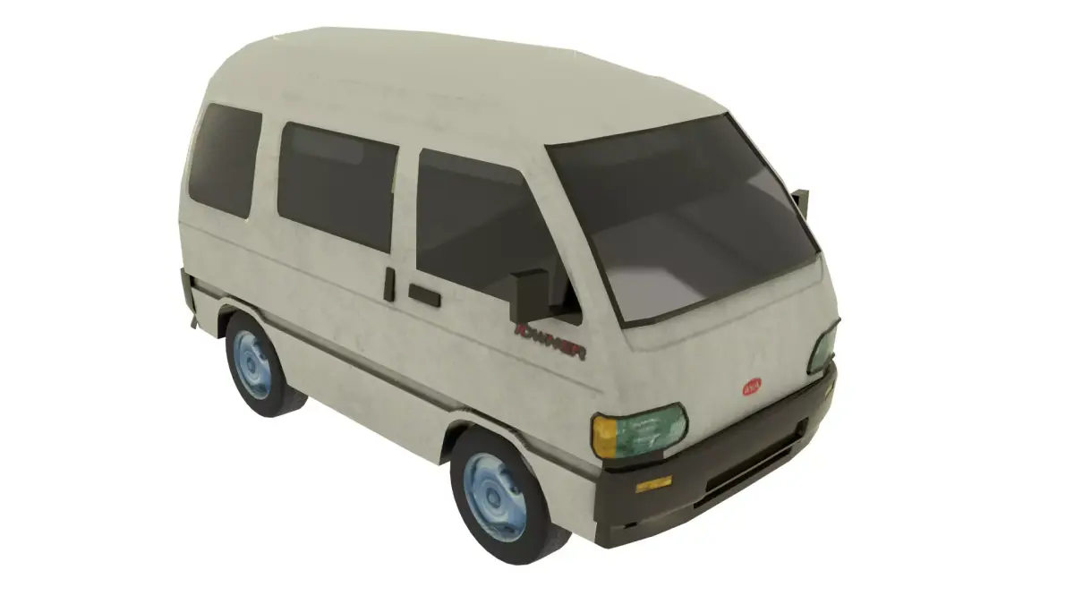 Asia Towner Low-poly 3D model