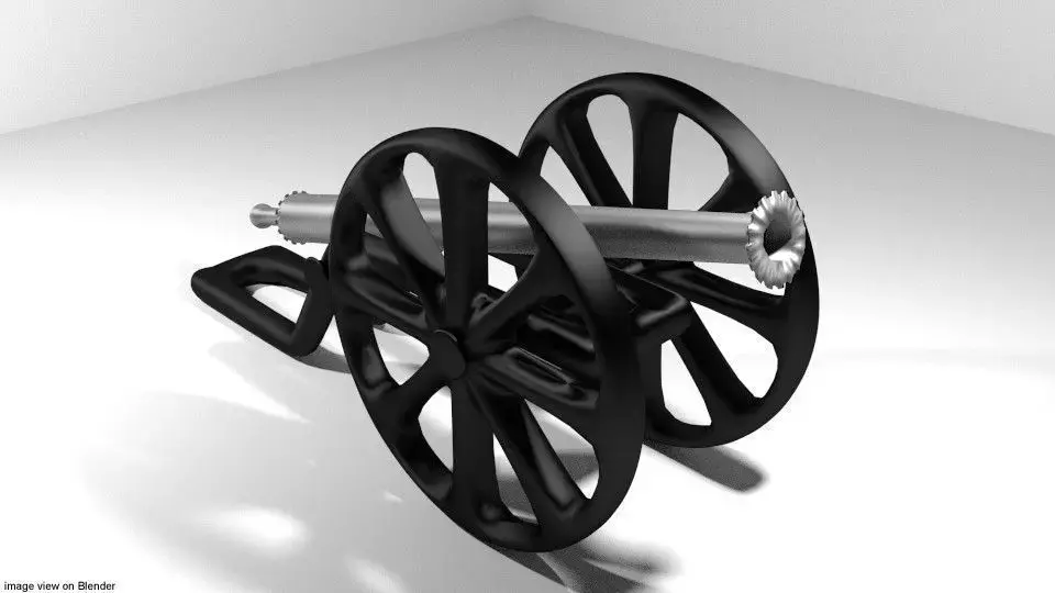 Cannon - European Parrot 3D model