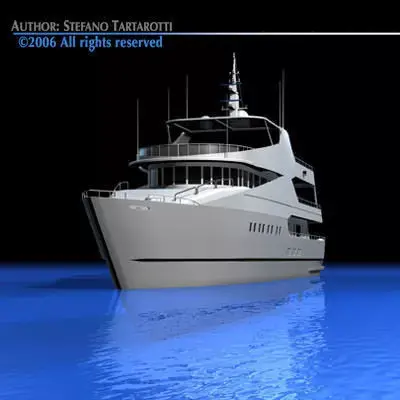 Yacht luxury 3D model