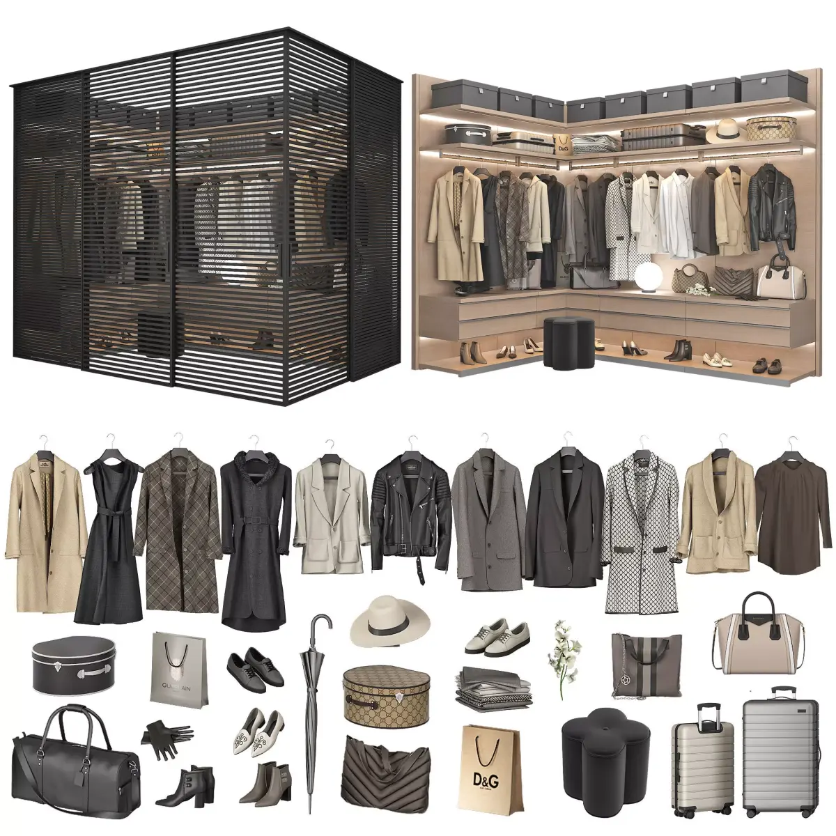 Walk-in Closet 98 part 6 3D model