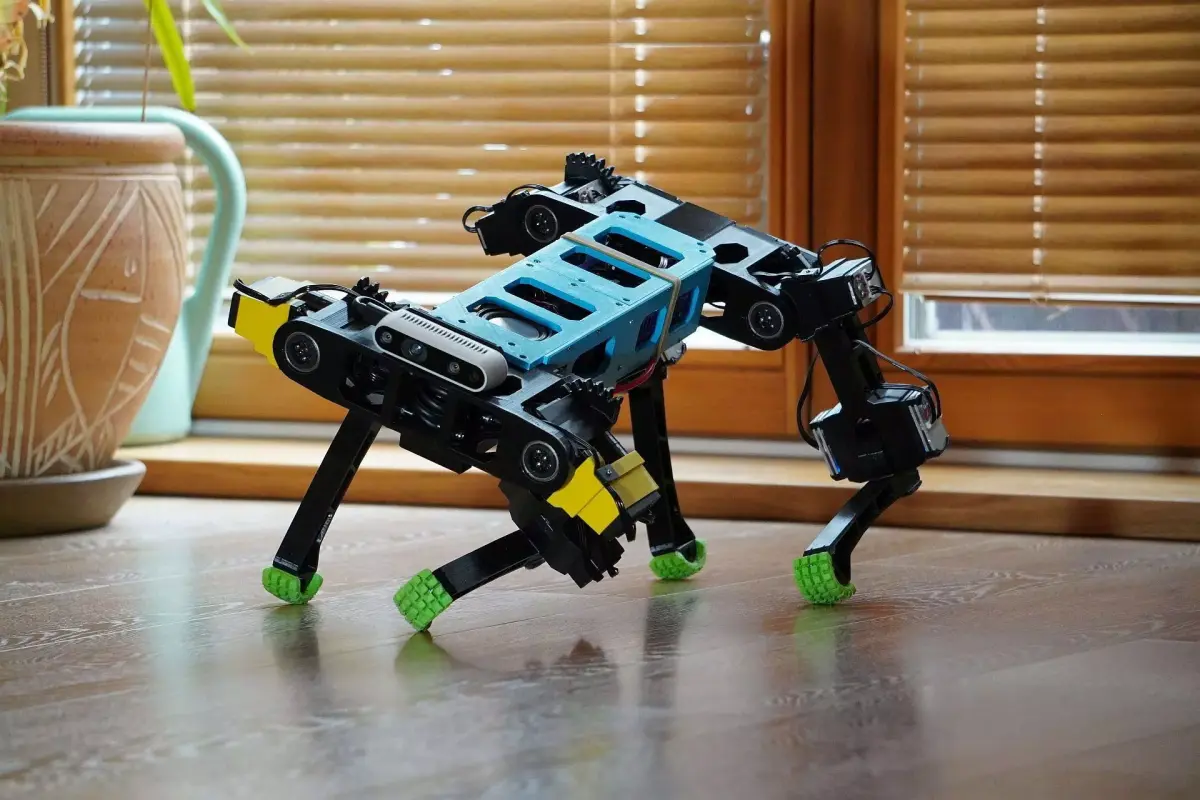 4-Legged Dog Robot with 12 Degrees of Freedom Low-poly 3D model