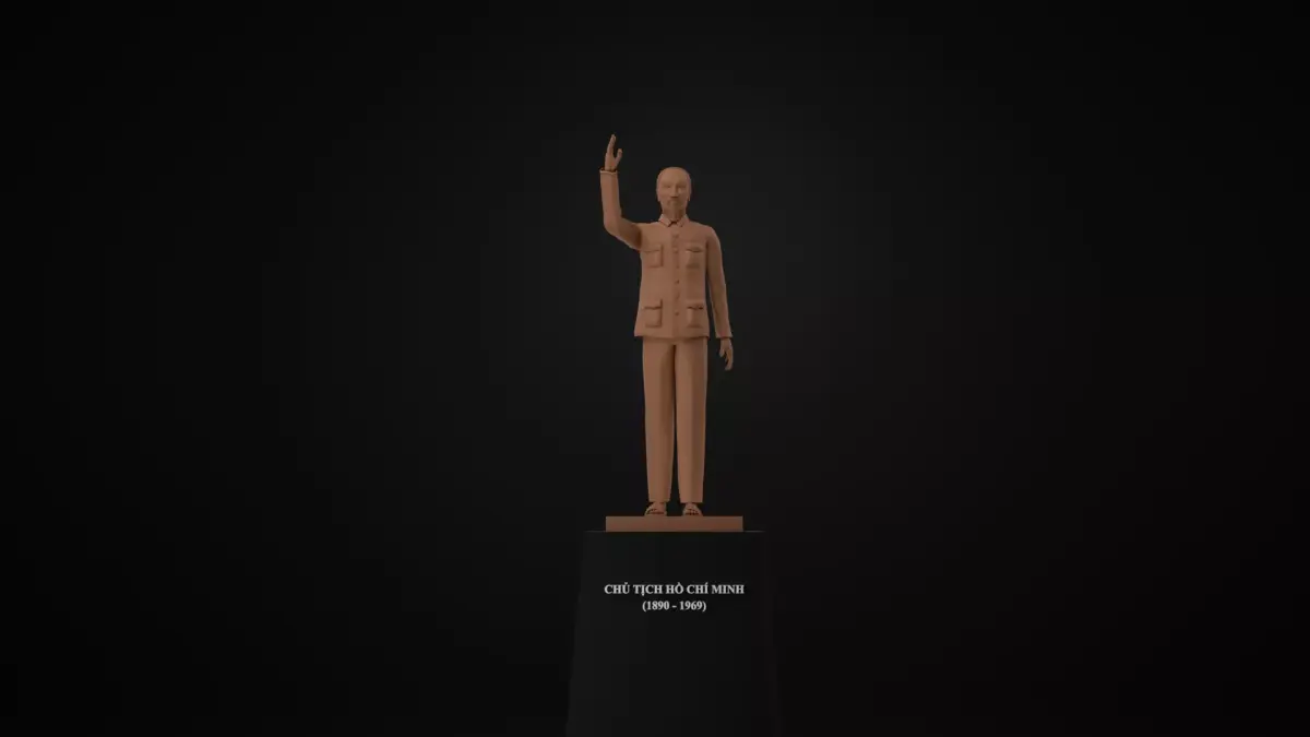 Ho Chi Minh Statue 3D model