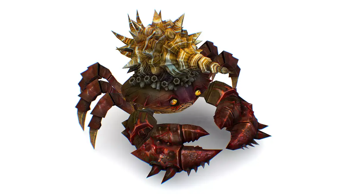 Red Giant Crab Shell Crayfish Arthropods Sea Animal Low-poly 3D model buy