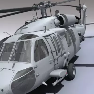 UH 60 Blackhawk Navy Helicopter 3D model
