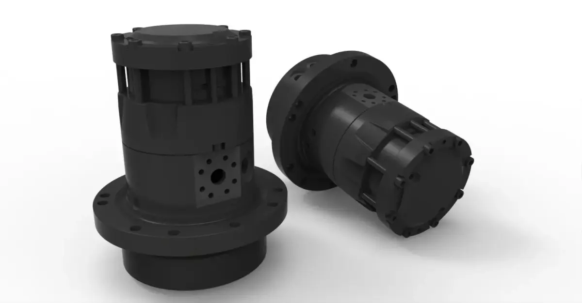 rotator hydraulic gearbox Free 3D model
