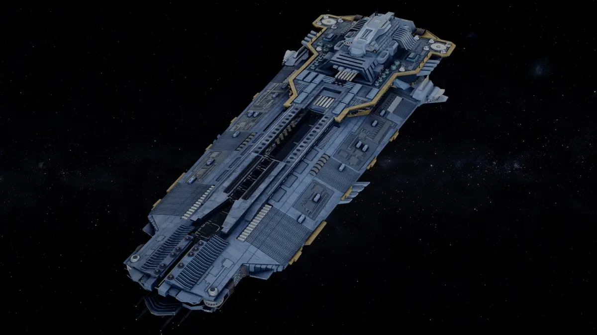 Sci-Fi Mothership Space Carrier 3D model