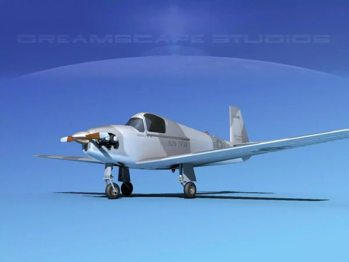 Mooney M-18 Mite USAF 2 3D model