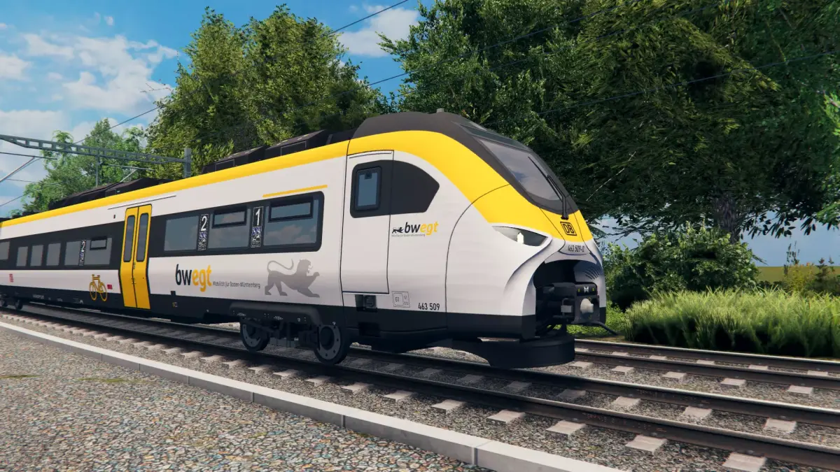 Modern German Train - Siemens Mireo Bwegt Low-poly 3D model