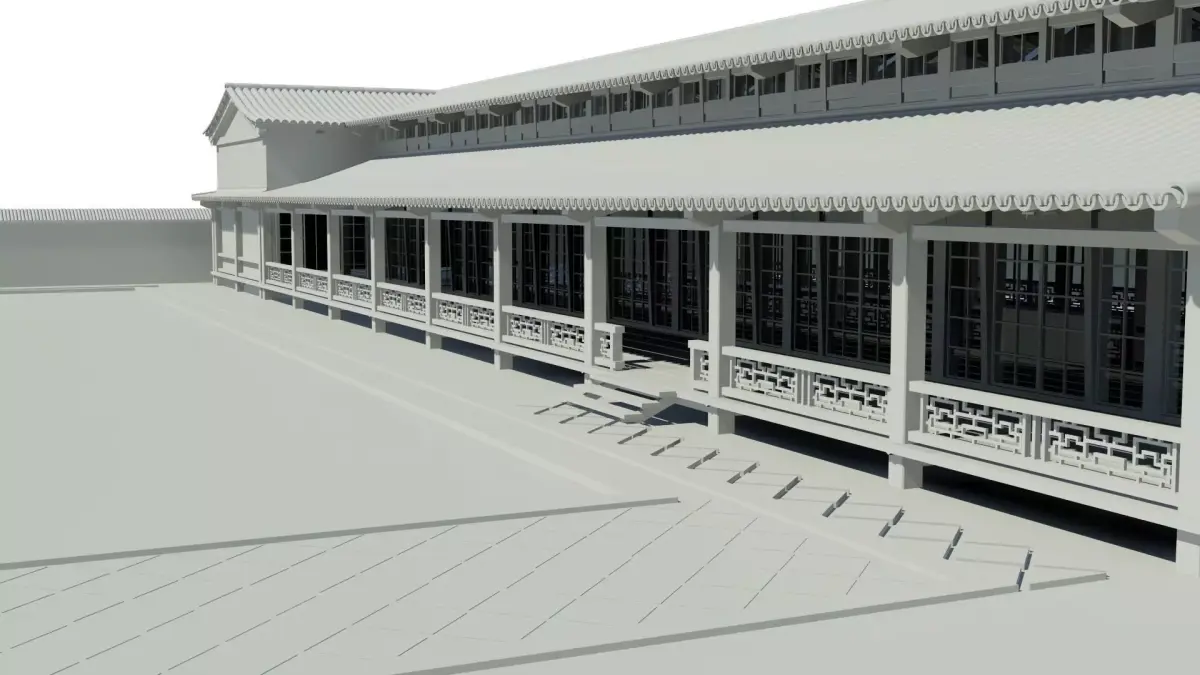 Japanese pavilion 3D model
