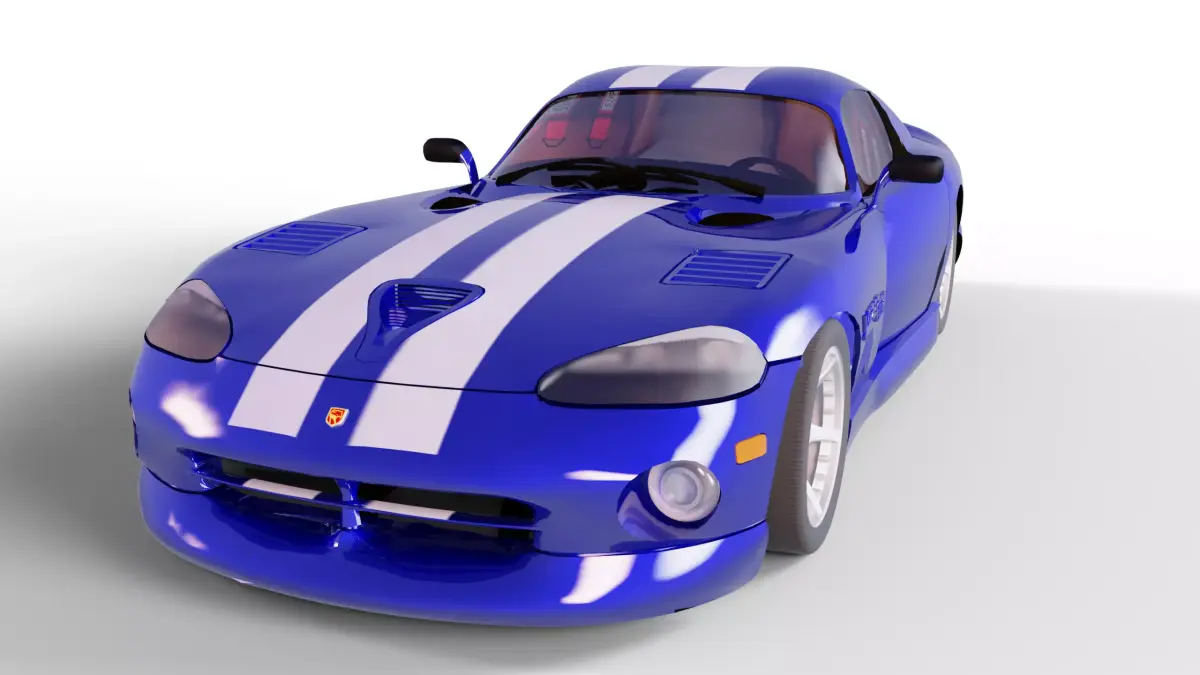 Dodge Viper GTS American Venom 3D print model