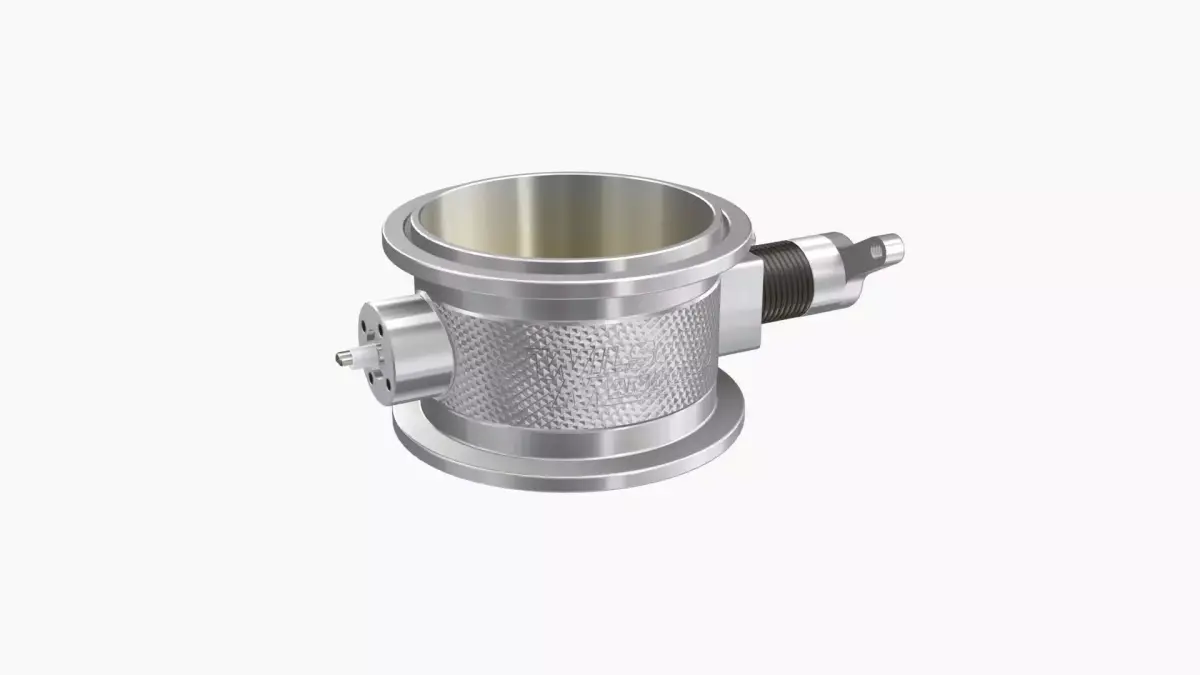WIlson Manifolds Hi-boost Vband billet throttle body Low-poly 3D model