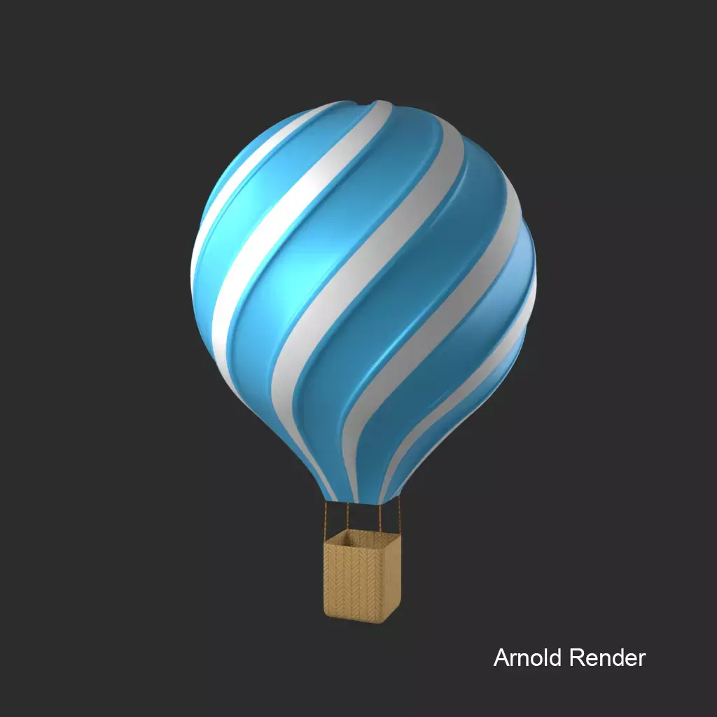 Balloon Minimal Style 3D Mdel 3D model