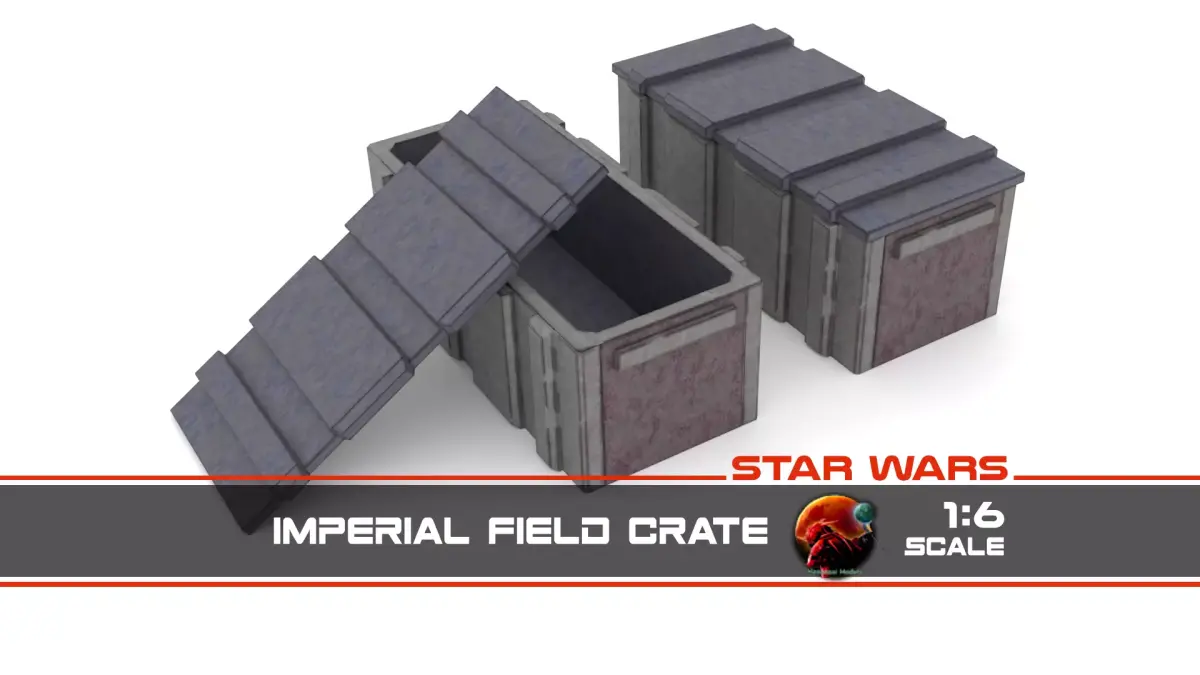 Imperial Field crate 1-6 scale Hottoys  3D print model
