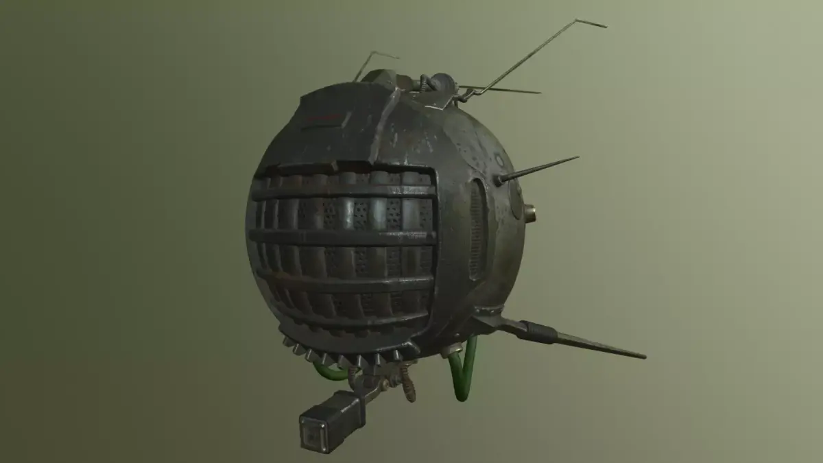 FALLOUT EYE DROID BOT PBR Low-poly 3D model
