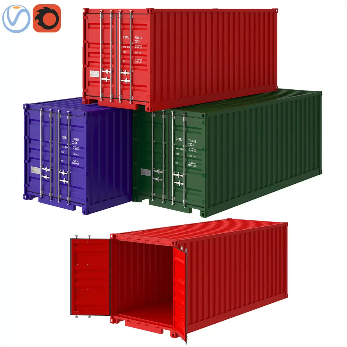Shipping Container  3D model get