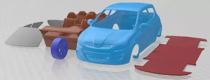 Hyundai i20 Compact Hatchback 2009 Printable Car 3D print model
