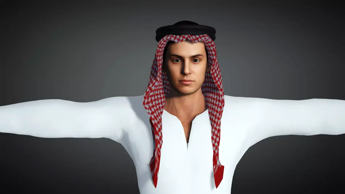 Arabian Muslim- Islam Character - Realistic  3D model 3D model