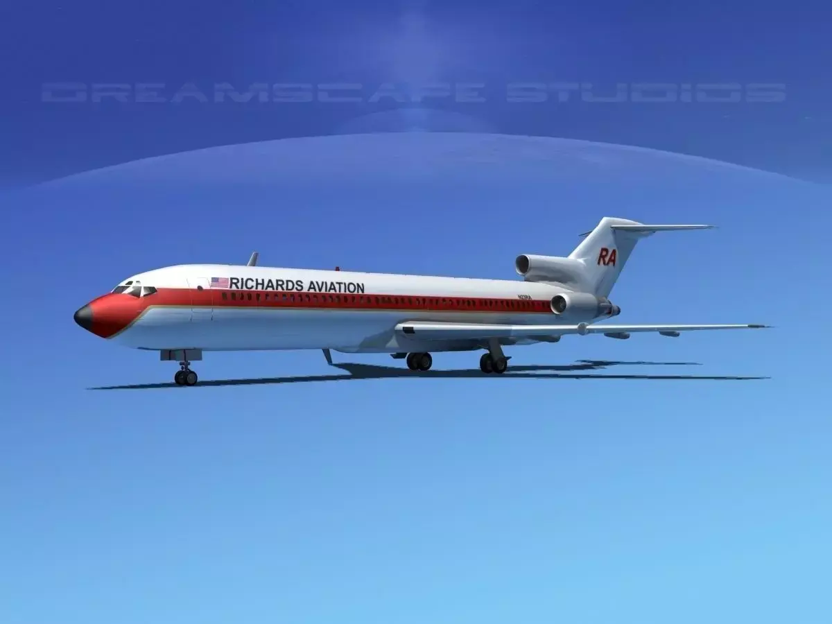 Boeing 727-200 Richards Aviation 3D model