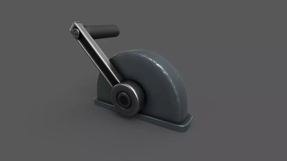 Vintage Lever Low-poly 3D model