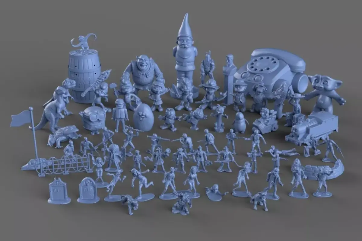 Nostalgic 90s Toy Collection 3D model