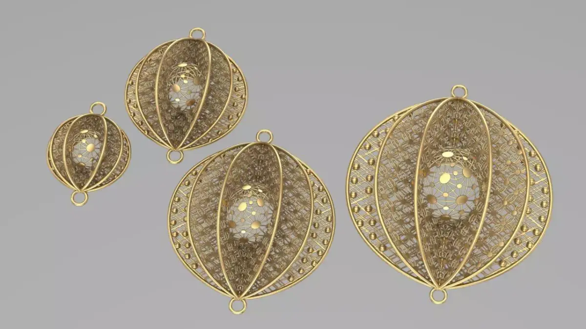 Gold Service part based on venus fly trap 3D print model