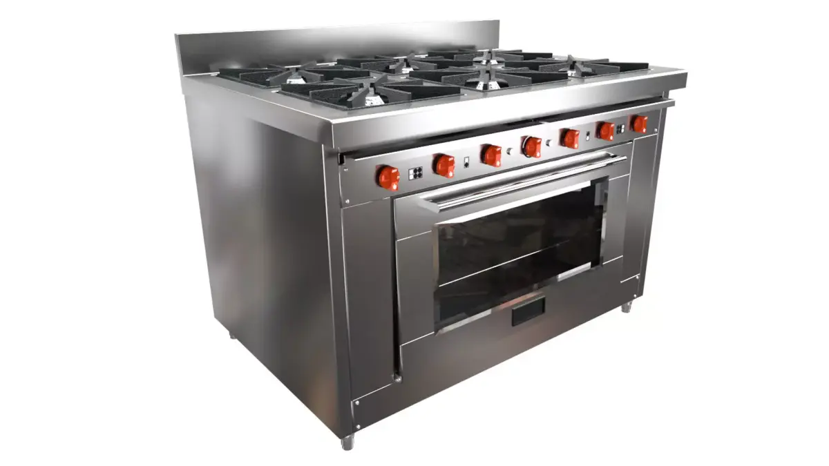 Stove Kitchen Industrial 3D model