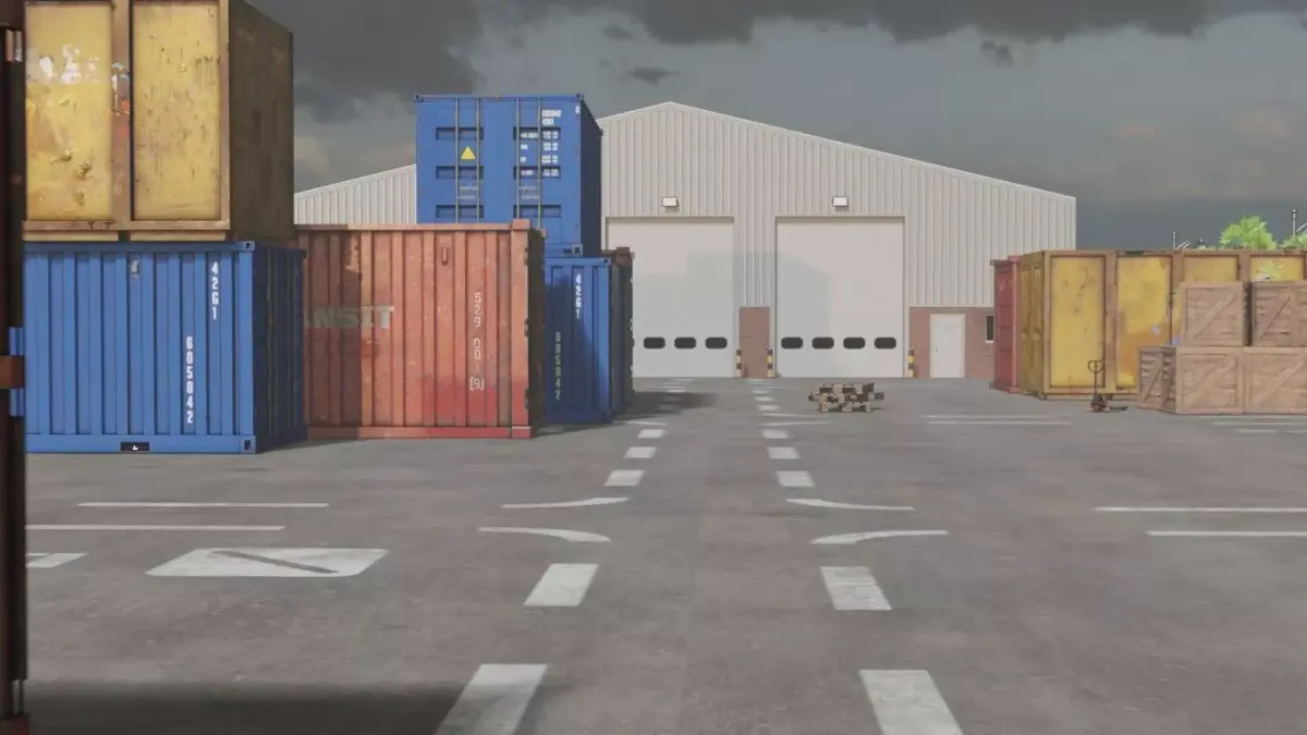 Shipping Container Yard 3D model