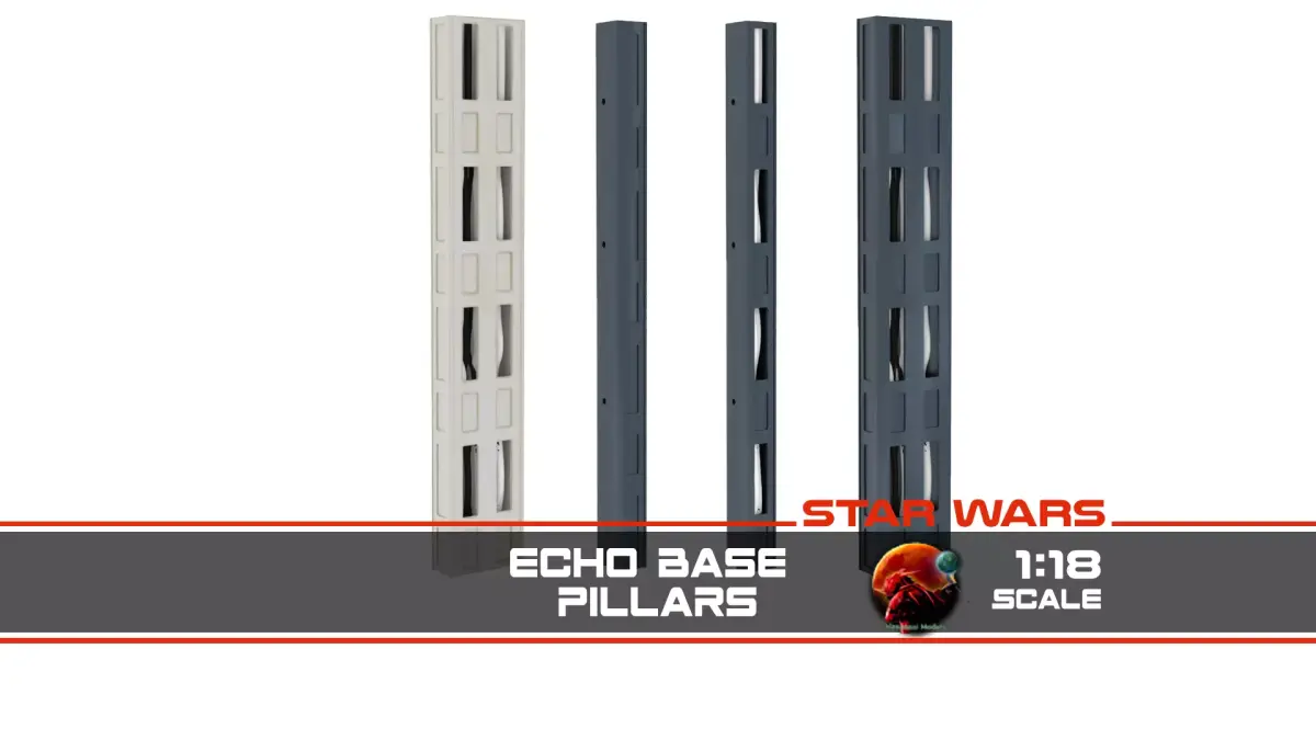 Echo Base pillars 1-18 scale Kenner Hasbro 3D print model