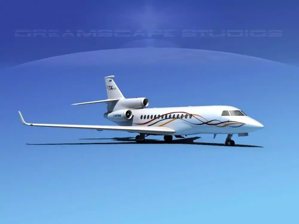 Dassault Falcon 7X Dassault 3D model