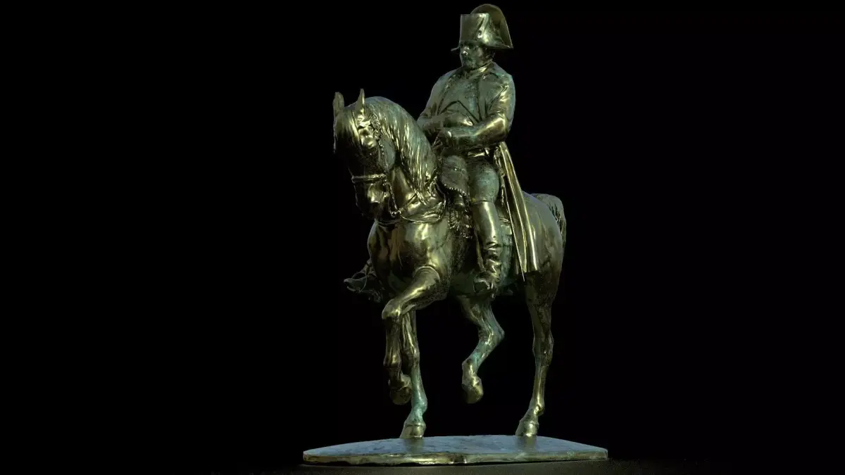 Napoleon Brass Statue  Low-poly 3D model