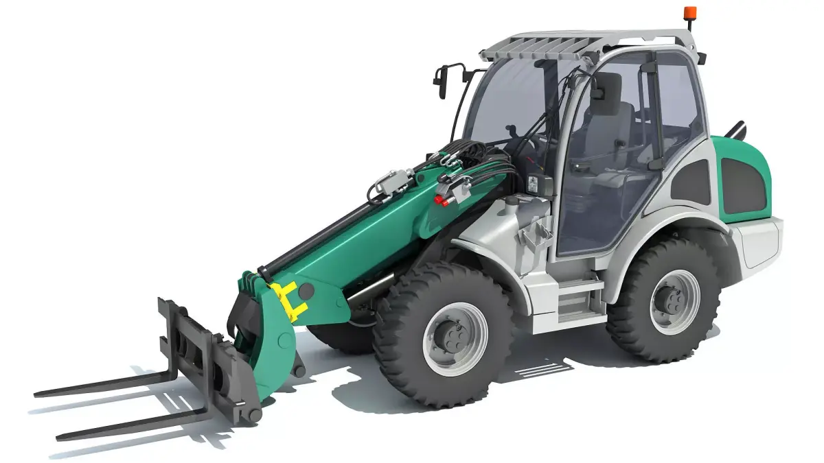3D Wheel Loader 3D model