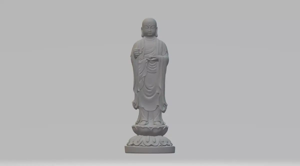 Ksitigarbha Bodhisattva Buddha Statue  3D print model buy