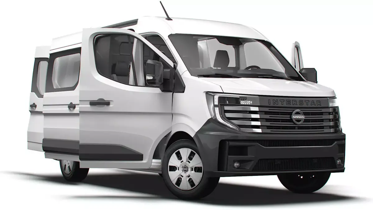 Nissan Interstar L2H2 CrewCab Van HQ Interior 2024 3D model