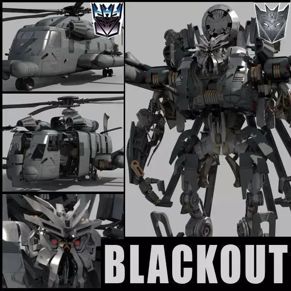 Blackout is back - 3d animated transformer model 3D model