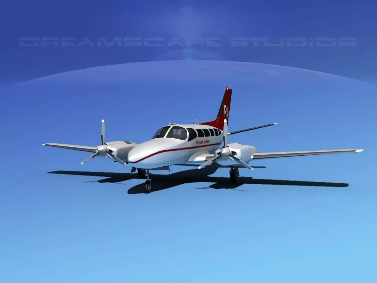 Cessna 404 Titan Richards Aviation 3D model
